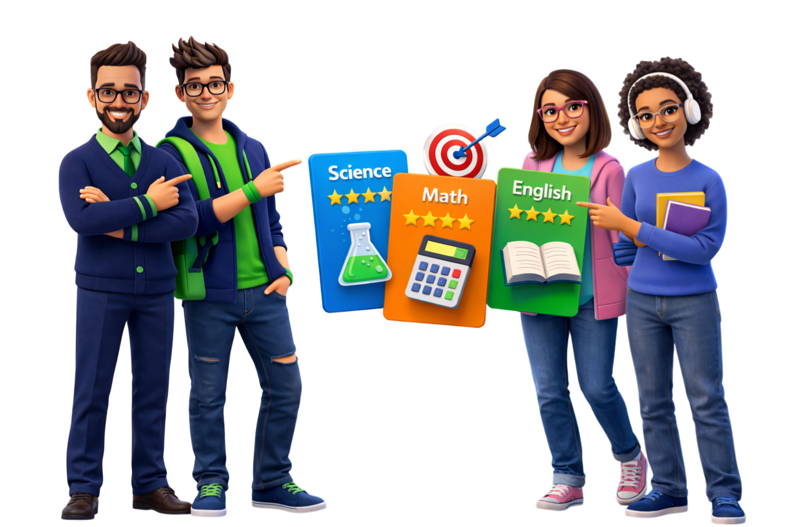 Students learning together